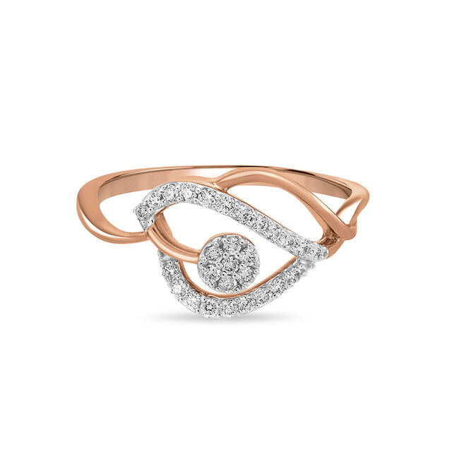 18 KT Exquisite Rose Gold Ring,,hi-res view 2