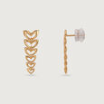 Cascade of Hearts 14KT Yellow Gold Drop Earrings,,hi-res view 4