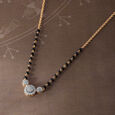 Radiant Charm 14 Kt Gold and Diamond Mangalsutra,,hi-res view 1