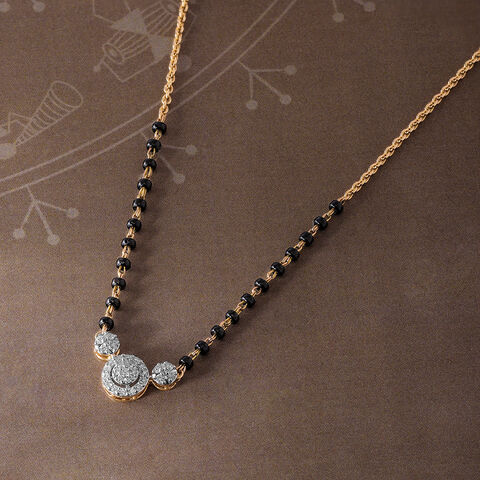 Radiant Charm 14 Kt Gold and Diamond Mangalsutra