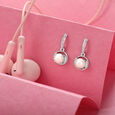 Exquisite Pearl Silver Stud Earrings,,hi-res view 1