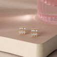 Artisan Heritage Gold & Diamond Stud Earrings,,hi-res view 1
