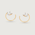 Crescent Charisma 14KT Diamond Stud Earrings,,hi-res view 3