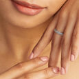 Sleek Braided Silver Finger Ring,,hi-res view 2