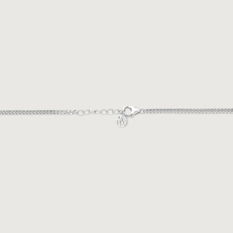 Wave Ridge Silver Necklace