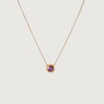 Enchanted Firefly Gold & Amethyst Pendant with Chain,,hi-res view 2