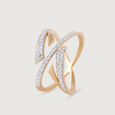 Disco Pulse Gold & Diamond Finger Ring,,hi-res view 4
