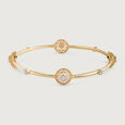 Shimmering Allure Gold & Diamond Bangle,,hi-res view 2