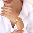 Contemporary Chic 18KT Gold Bangle,,hi-res view 2