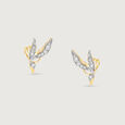 Enchanted Butterfly Diamond Stud Earrings,,hi-res view 3