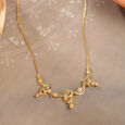 Mystical Warli Charms 22KT Gold Necklace,,hi-res view 1