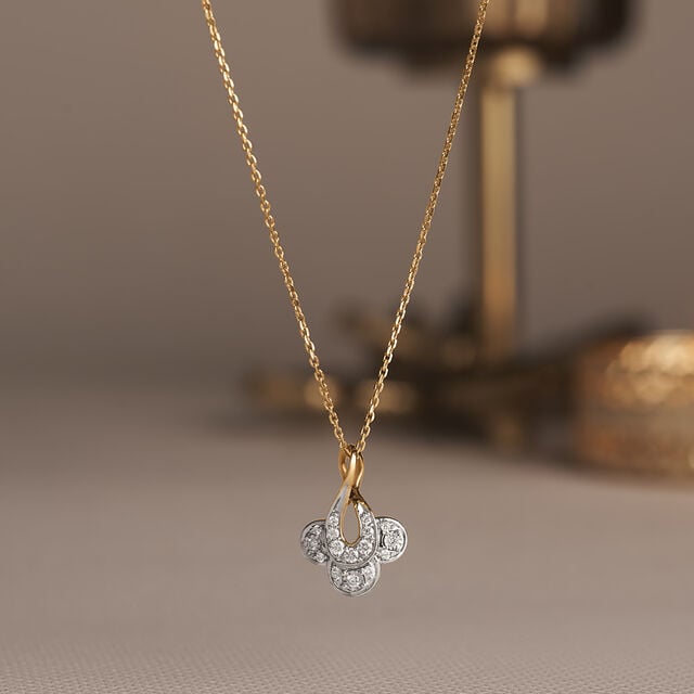 Charming Diya Diamond Pendant,,hi-res image number null