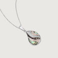 Mother of Pearl Wave Silver Pendant,,hi-res view 3