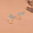Springtime Sparkle Diamond Hoop Earrings,,hi-res view 2