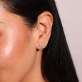 Springtime Sparkle Diamond Hoop Earrings,,hi-res view 1