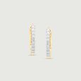 Vivid Urban Diamond Hoop Earrings,,hi-res view 3