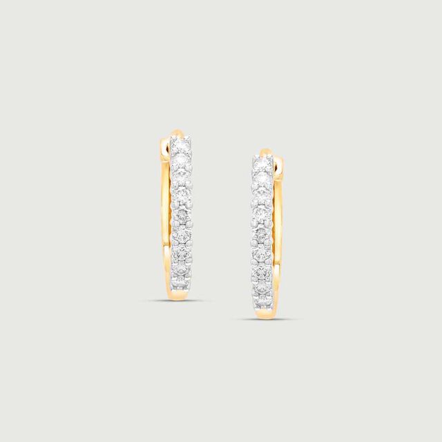 Vivid Urban Diamond Hoop Earrings,,hi-res image number null