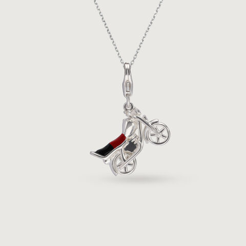 Easy Rider Motorcycle Silver Charm