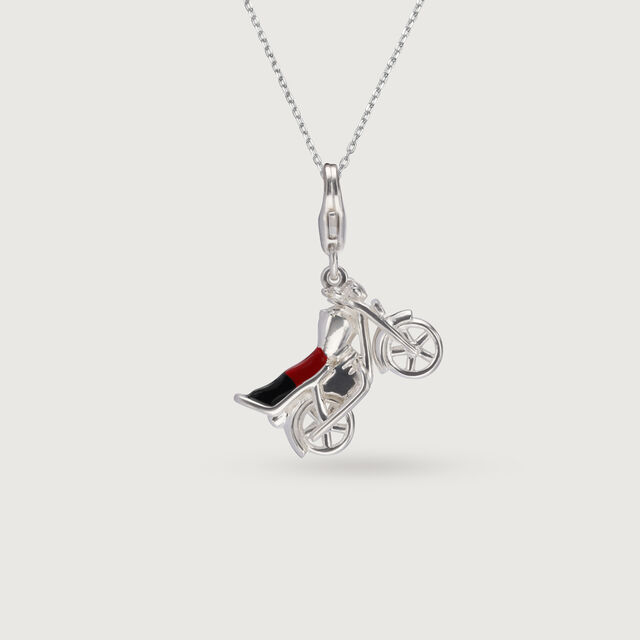 Easy Rider Motorcycle Silver Charm,,hi-res image number null