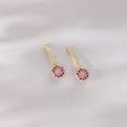 Berry Bling Zirconia Drop Earrings,,hi-res view 1