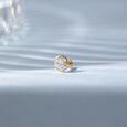 Celestial Circle Gold and Diamond Nose Pin,,hi-res view 1