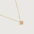 Luxe Floral Gold & Diamond Necklace,,hi-res view 4