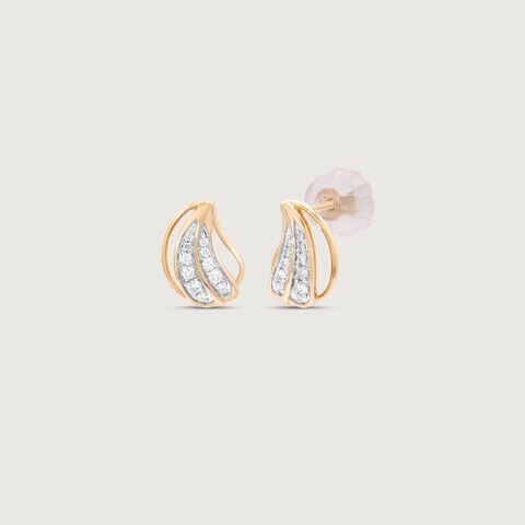 Paisley Shine Diamond Stud Earrings