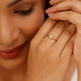 Serenity Stackable Multipurpose Solitaire Finger Ring,,hi-res view 3