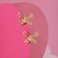 Cupid Edit Whimsical Wings 14KT Gold Stud Earrings,,hi-res view 1