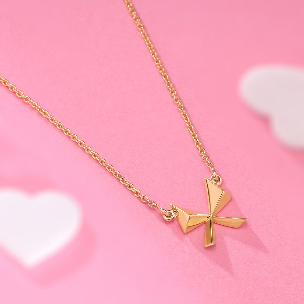 Mystic Butterfly 14KT Gold Necklace