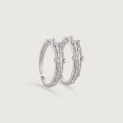 Quirky Orbit Silver Toe Ring