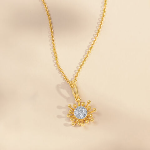 Filigree Blossom Diamond Pendant