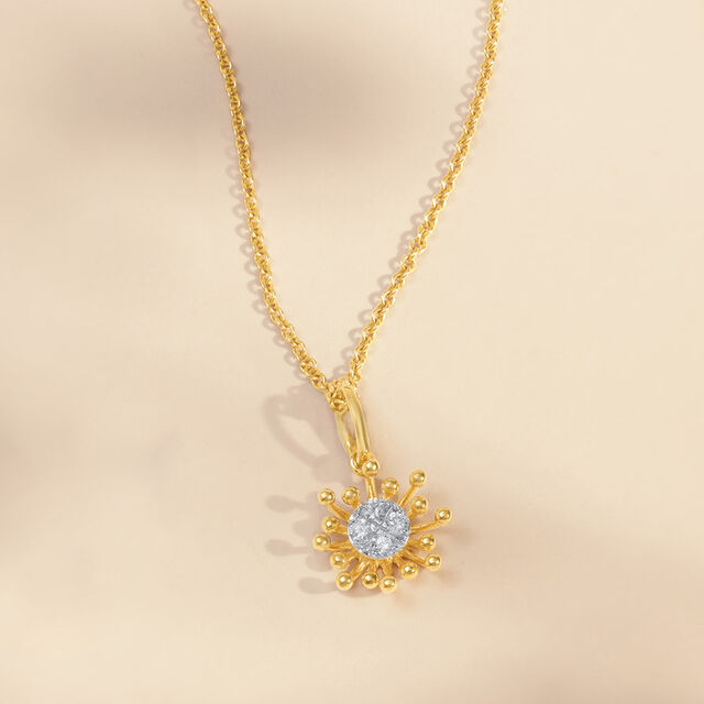 Filigree Blossom Diamond Pendant,,hi-res image number null