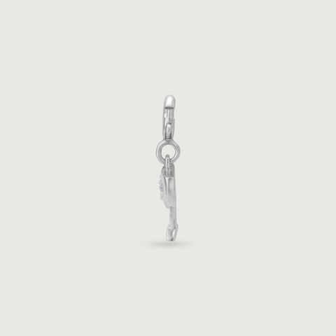 Sparkly Sip Silver Charm