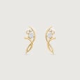 Flowing Grace Diamond Stud Earrings,,hi-res view 3