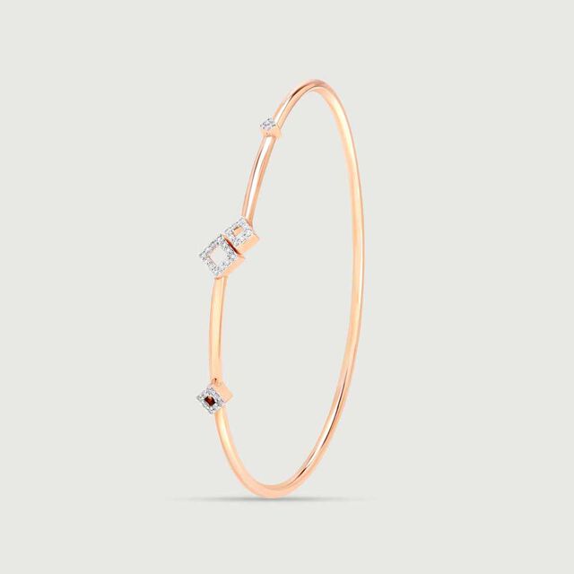 Edgy Glimmer Diamond Bangle,,hi-res image number null