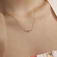 Sleek Horizon Diamond Necklace,,hi-res view 2