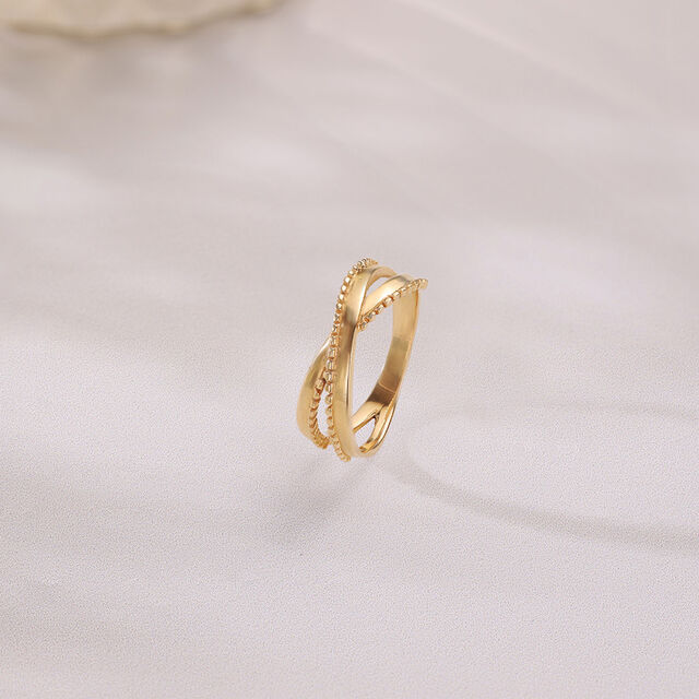 Aurora Loop Gold Ring,,hi-res image number null