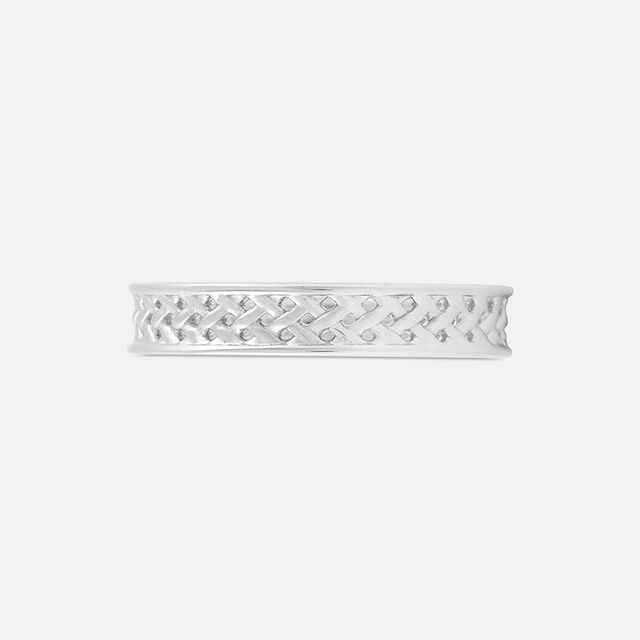 Sleek Geometric Silver Finger Ring,,hi-res image number null