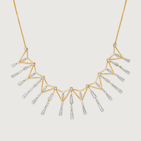 Horizon Spire Diamond Necklace