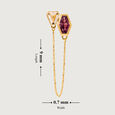 Dazzling Beauty 18KT Pink Sapphire Modular Drop Earrings,,hi-res view 7