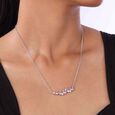 Vivid Playful Pink Silver Necklace,,hi-res view 2
