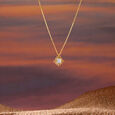 Petite Sunbeam Diamond Necklace,,hi-res view 1