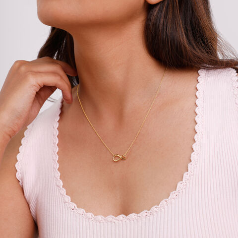 Infinity Love Gold Necklace
