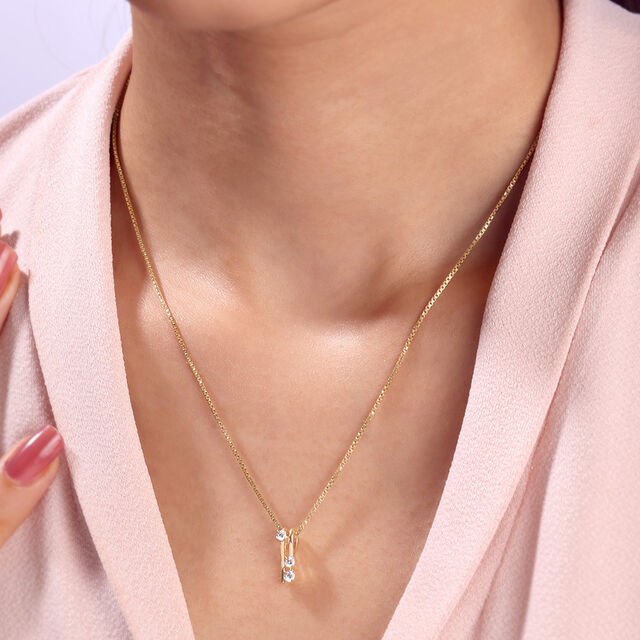 Chic Ladder Diamond Pendant,,hi-res image number null