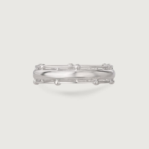Playful Cage Silver Ring