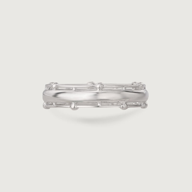 Playful Cage Silver Ring,,hi-res image number null
