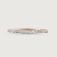 Classic Sleek Gold & Diamond Finger Ring,,hi-res view 3