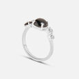 Midnight Glow Silver Finger Ring,,hi-res view 4