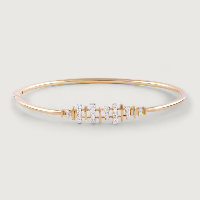 Luminous Connect Gold & Diamond Bangle,,hi-res image number null